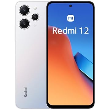 Smartphone Xiaomi Redmi 12 4G, versão global, 256 GB, 8 GB de RAM, Polar Silver