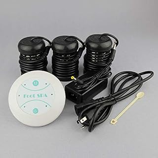 QiQibaby Ionic Detox Foot Bath Cleanse Spa Without Basin 3 Round Black Arrays