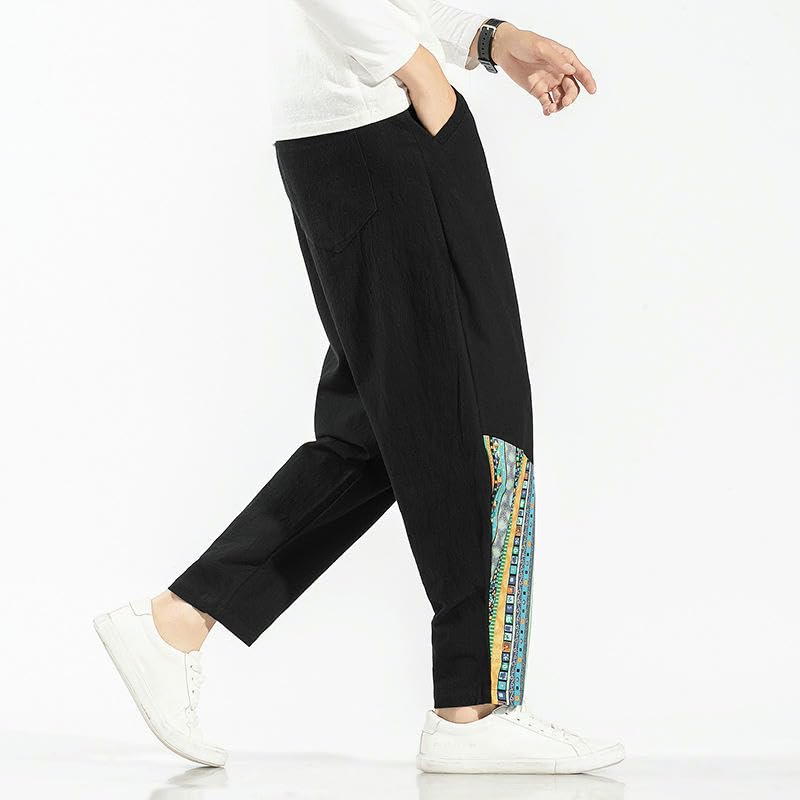 Pantalon chinois style patchwork unique pour un look original - 6
