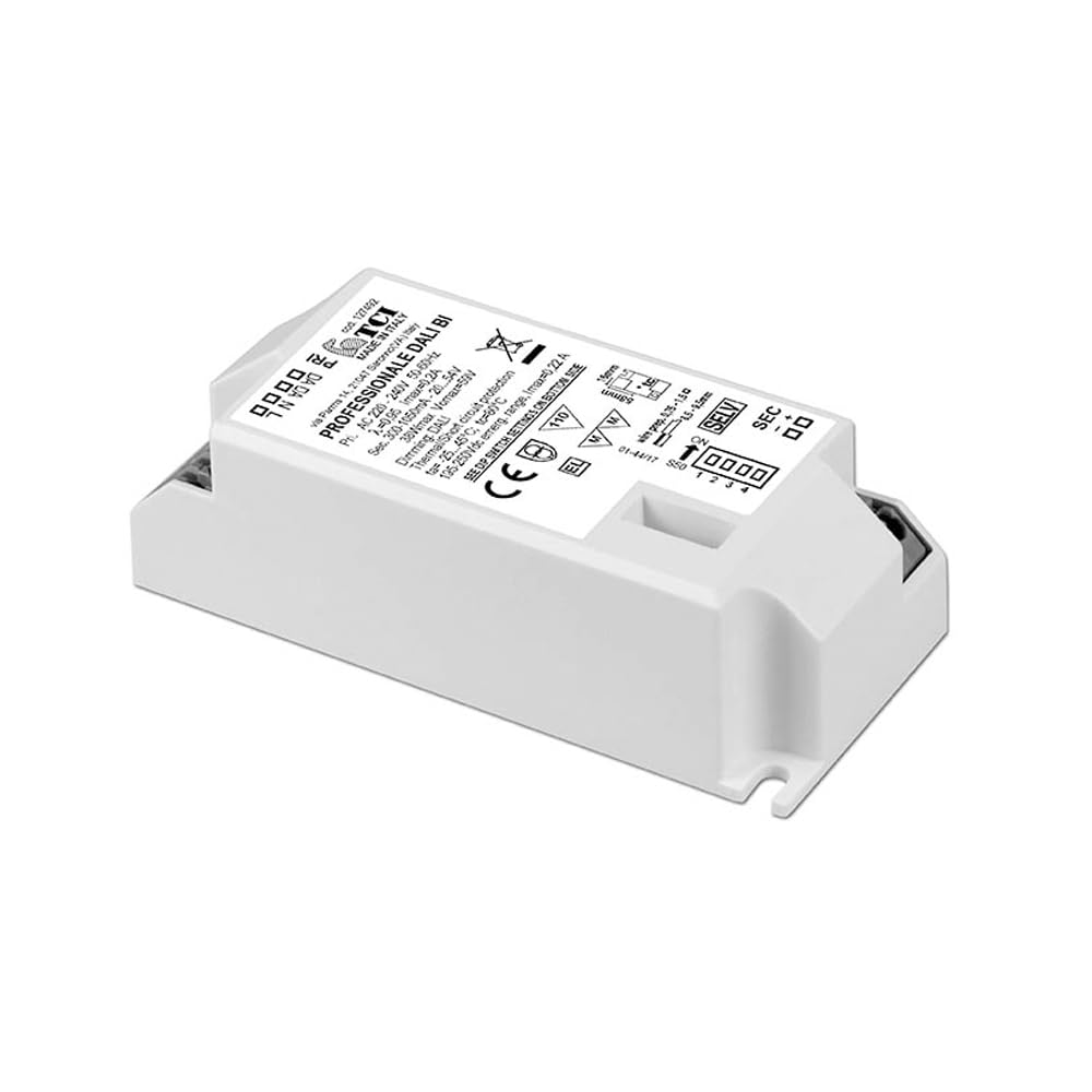 Pilote électronique dimmable avec DIP-SWITCH TCI 38W LED convertisseur 38W source d'alimentation LED 300-1050mA 10-54V contrôlé par DALI2 IP20