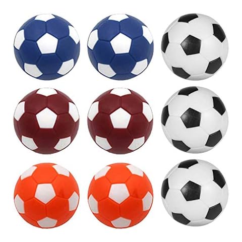 Dragon Eight Table Soccer Foosballs Replacement Balls Mini Multicolor 36mm Official Foosball 9 Pack Cover