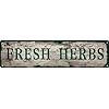 Vintagetinsignretrometalfreshherbssignsforhomedecorstylishwallartplaquesgiftforhomebathroomkitchenandgothicwalldecorineveryroom16x4in  Urban Country Home Decor Vintage tin sign retro metal fresh herbs signs for home decor stylish wall art plaques gift for home bathroom kitchen and gothic wall decor in every room 16×4 in  urban country home decor