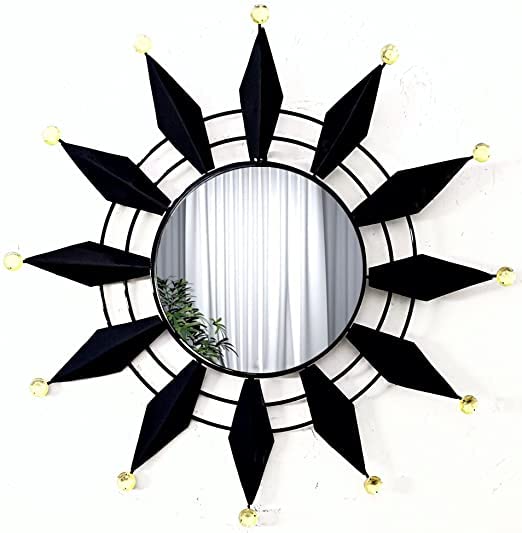 Buy Mirror Wall Mounted Hanging Mirror Flower Design Modern Art Mirror
