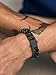 Richsteel Christmas Gifts for Men-Heavy Mens Bracelet 12mm Wide Black Curb Cuban Chain Bracelets Fashion Jewelry