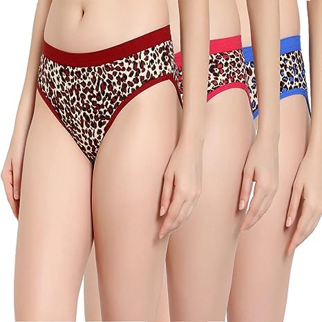 Women's Bikini Printed Panty (Multicolor) Pack of 3 - Comfortable & Stylish-picture-23