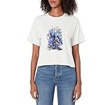 Disney Peter Pan Big Ben Watercolor Silhouette Women's Crop Top