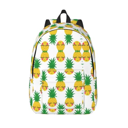 Mochila de lona CHAbu Pineapple1 soluciona espacio para libros