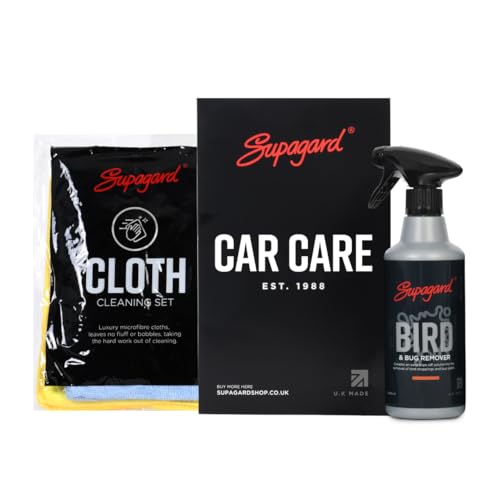 Supagard Bird Poo Remover for Cars (500ml) – Bird Lime Cleaner & Bug Stain Remover – Safe, Rehydrating Foam Formula for Paintwork