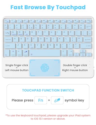 Teclado Bluetooth con panel táctil SOPPY para controlar 3 dispositivos sin usar ratón 3