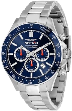 Sector No Limits Orologio Da Uomo R3273628002 – Collezione 960, Cronografo In Acciaio, Quadrante Nero, Vetro Zaffiro, Impermeabile 10 ATM - 3