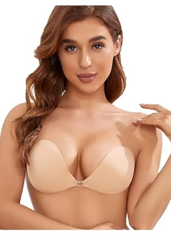 Image of AKHIRAH Women's & Girl's Strapless Wire Free Stick On Invisible Bra (Bust -30,32,34)