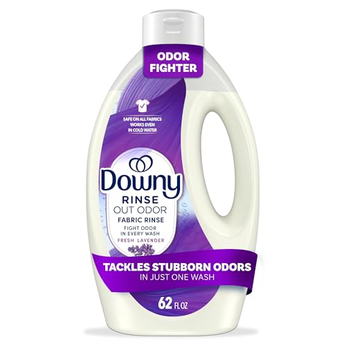 Downy Rinse Laundry Odor Remover Fresh Lavender Scent 62 FL OZ Fabric Softener and Laundry Odor Removal Rinse