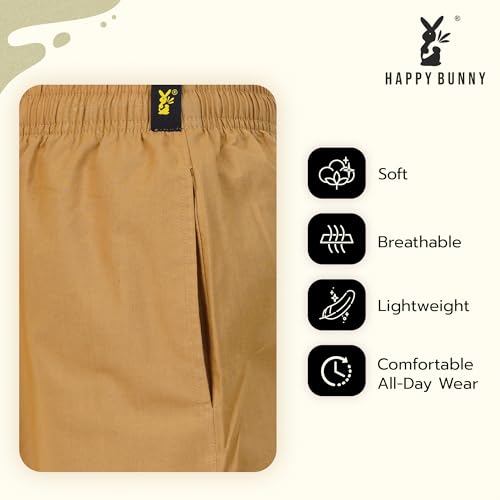 Image of Happy Bunny Women's Cotton Afghani Salwar with Lace Embroidery Detailing - Elastic Waist, Comfortable Loose Fit Bottoms for Casual, Ethnic