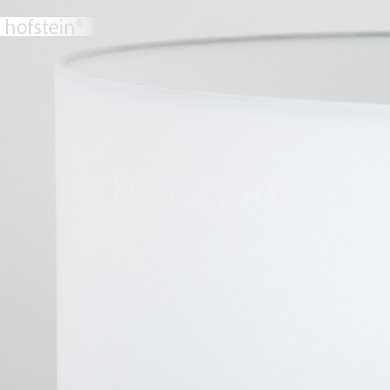 Stehleuchte Flemming, Stehlampe aus Holz/Stoff in Naturfarben/Weiß, Leuchte im skandinavischen Design mit rundem Schirm (Ø 50 cm) u. Fußschalter, Höhe 162 cm, 1 x E27, ohne Leuchtmittel