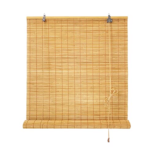 Yfzbamoo Bamboo Blinds, 27" W X 64" H Roman Window Shades For Home Office Hotel, Roll Up Blinds And Shades For Patio Indoor Outdoor Porch #TOP30