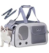 Amazon | SunStarsPets ペットキャリー 猫・小犬・ウサギ用 持ち手補強