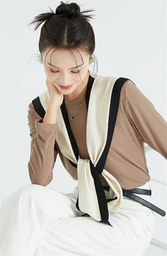 Women Casual Shawl Wraps Knitted Sweater Shawl Knotted Shoulder Tops Soft Cardigan Travel Wrap Elegant Cape Cashmere Poncho3