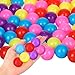 Honoson 500 Pcs Vending Machine Capsules 1 Inch Gumball Machine Capsule Small Empty Toy Capsules Clear Colored Plastic Gumball Machine Containers for Toy Candy Party Favors (Vibrant Colors,Round)