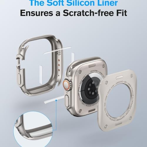 Coque de montre en alliage Apple Watch pour un style mat elegant
