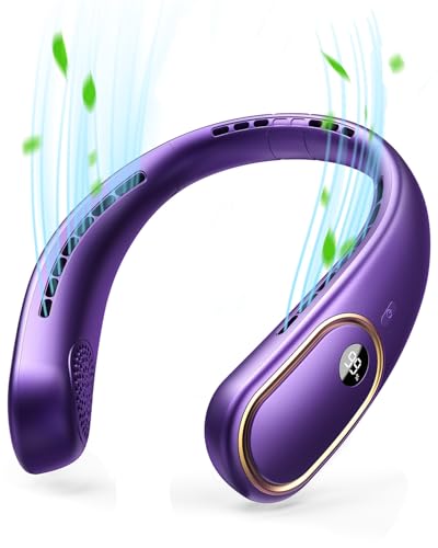 VETIFINAL Neck Fan 5000mAh Rechargeable, 4 Speeds, Type-C