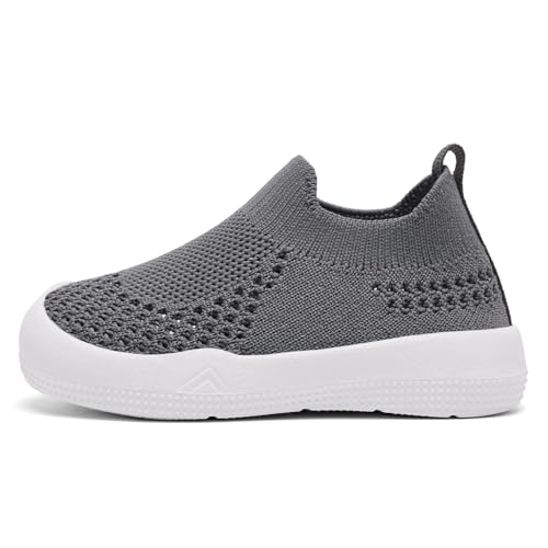Image of Eashi Baby Boy Girl Non-Skid Indoor Infant Walking Shoes Breathable Warm Elastic Sock Shoes with Memory Sole Protect Toes Outdoor Sneakers