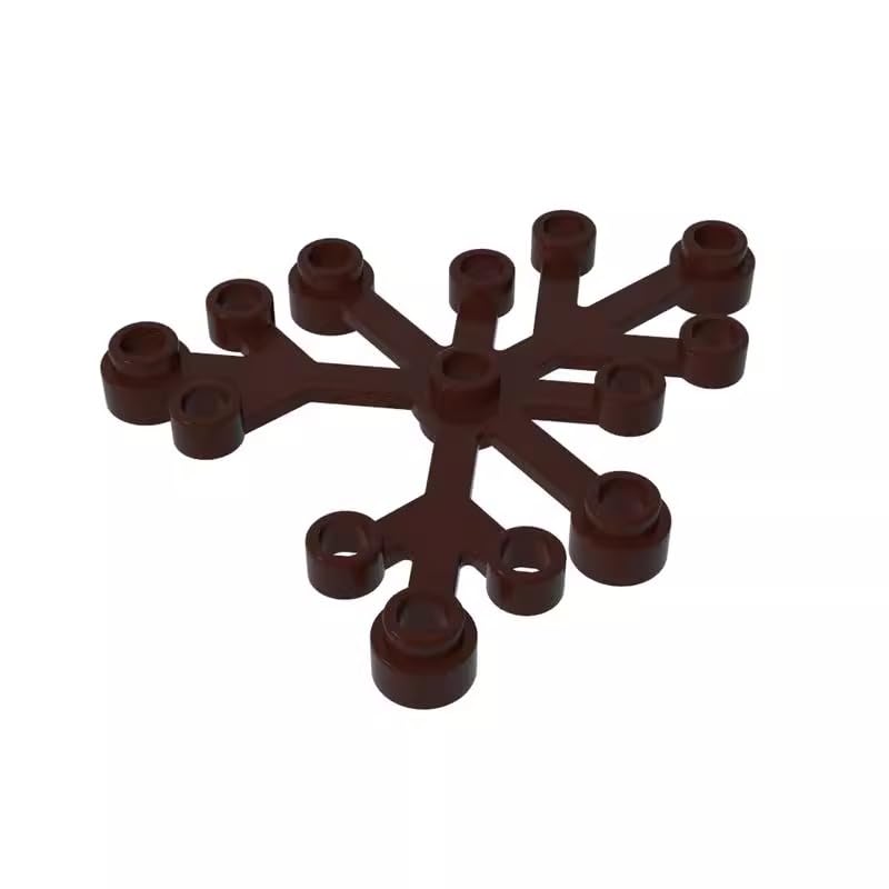 XYEIUGO GDS-1437 2417 Ornaments Plant, Leaves 6x5, Dark Brown, 50 PCS