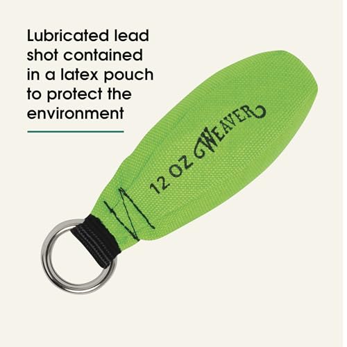 Image of Weaver Arborist Throw Weight for Tree Climbing and Rope Setup | Designed with a Latex Pouch, 7 /8 inch Nickel-Plated Ring, Supports Accurate Limb Placement and Line Attachment