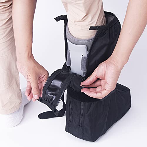Arunners Walking Boot Cover For Medical Brace Orthopedic And Fracture Cast With Hook Loop (Black, Tall, Medium) #TOP3