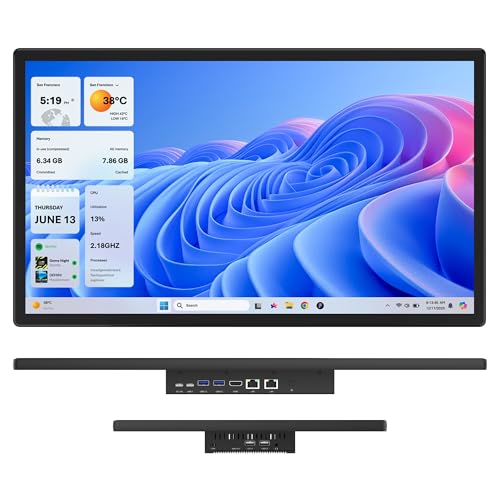 Image of 21.5 inch All in One Tablet Panel PC Win11 Pro, N100 Fanless Industrial Touchscreen Monitor Computer, 8GB RAM 128GB ROM, 1920 * 1080 IPS, USB3.2 * 2, USB2.0 * 2, LAN*2, HDMI2.0, Type-C3.1