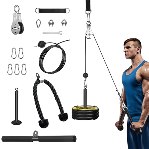 FASPUP Kabelzug Fitness Kabel Latzug Fitness Gym Fitnessgeräte für LAT...