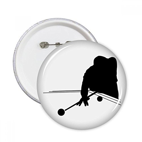 Badge de sport billard cadeau original pour amateurs de jeux de billes et décoration textile S