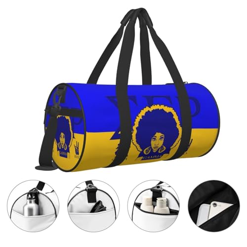 Sorority Gifts For Woman Duffel Bags Lightweight Overnight Bags Sports Tote Bag For Travel Weekender Workout Gym Equipment Bag Organizer(Blue6)4