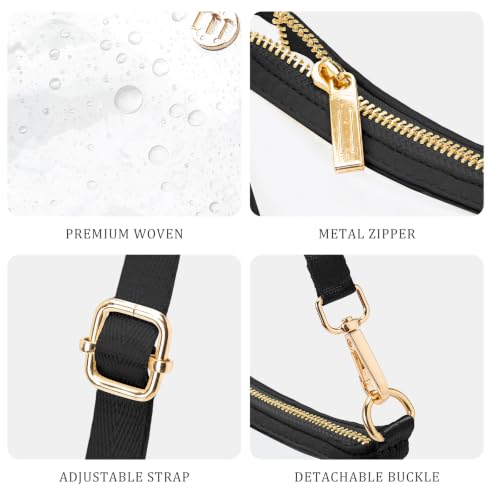 Image of Shoulder Bag for Women Handbags with Adjustable Strap Underarm Purse Mini Clutch Purses Trendy Crescent Bags 1L