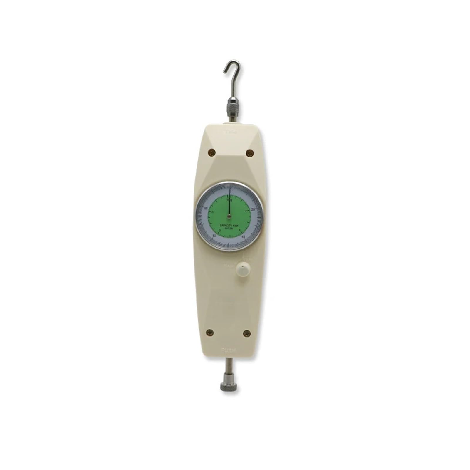Dinamómetro, Dial Medidor de presión y tracción Dinamómetro analógico Puntero tensión empuje(50N 5KG)