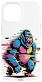 Glitch Art Gorilla Silverback Gorillas Case for iPhone 15