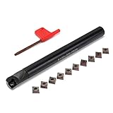 S16Q-SCLCR09 Lathe Bohrstange Drehwerkzeughalter 10Pcs CCMT09T3 Blatteinsätze Schraubenschlüssel hohe stabilität