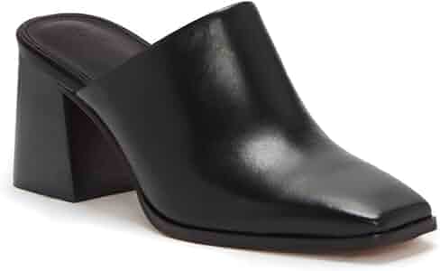 Amazon.com | Trish Lucia Womens Chunky Stacked Heel Mules Closed