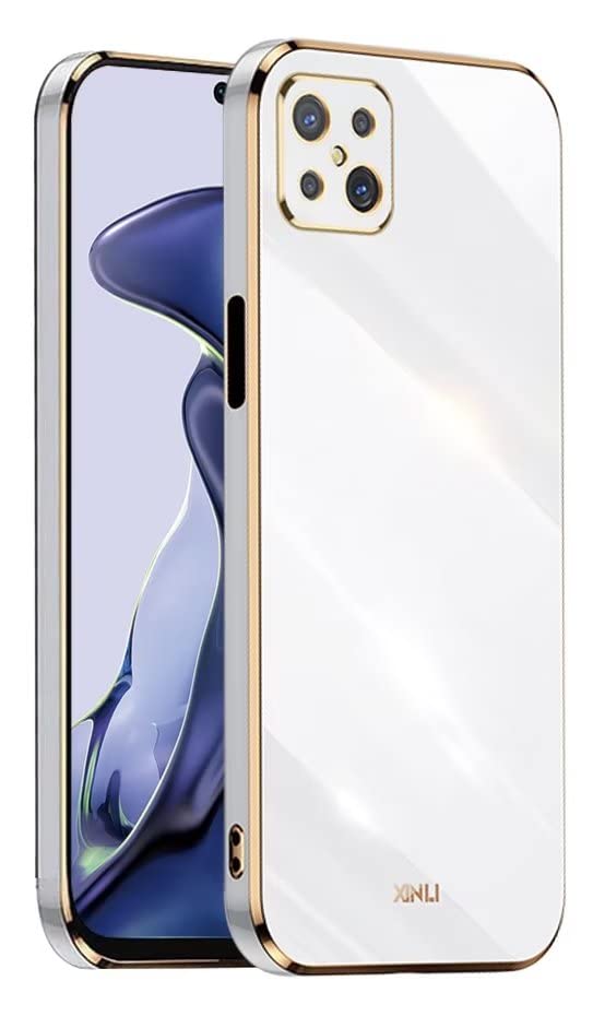 EASSGU Marco Electrochapado Funda Para OPPO Reno4 Z 5G (6.57" Inches) Carcasa Protectora De Color De Silicona TPU Suave - Rosado