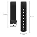 endubro Pulsera Repuesto para Fitness Tracker ID115 HR Plus (Negro)