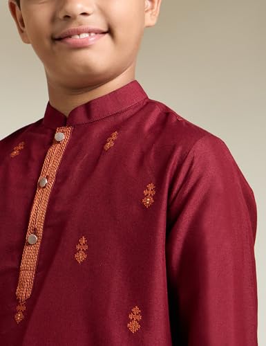 Image of Amazon Brand - Symbol Boy's Festive Embellished Kurta Pajama Set