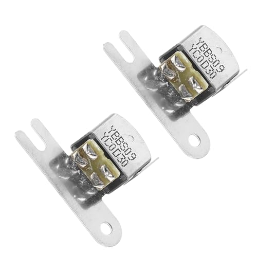 PRETYZOOM Têtes Magnétiques Stéréo pour Magnétophone à Bande 2 Pièces Composants Métalliques Universels pour Lecteur de Cassettes Tête de Lecture Double Canal Compatible Accessoire