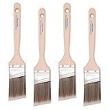 Vermeer Paint Brushes - 4-Pack - 2' Angle Sash Brushes for All Latex and Oil Paints & Stains - Home Improvement - Interior & Exterior Use