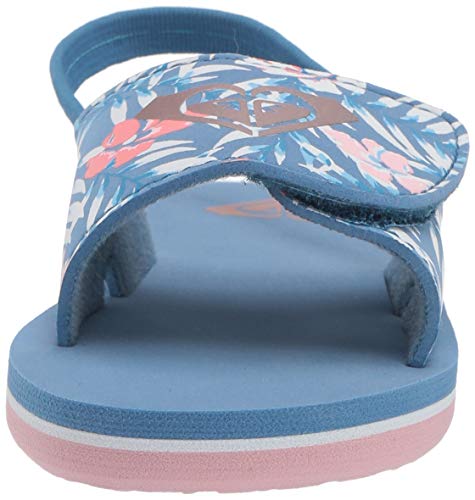 Image of Roxy Girl's TW Finn Sling Back Flip Flop Sandal Sandal, NAVY DREAM, 7 M M US Toddler