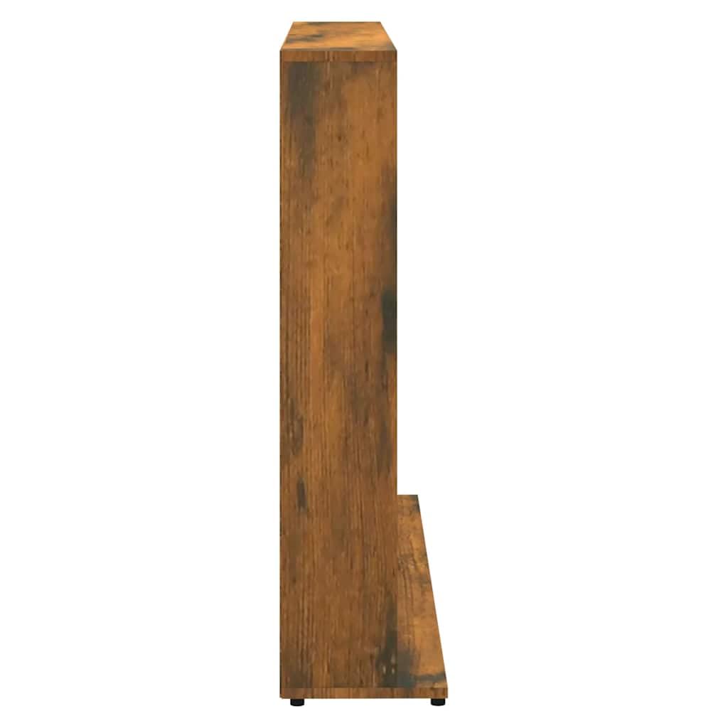 vidaXL Armoire à CD Chêne Fumé Étagère Meuble de Rangement Maison Armoire de Bureau Étude Chambre Intérieur 102x23x89,5 cm Bois d'Ingénierie