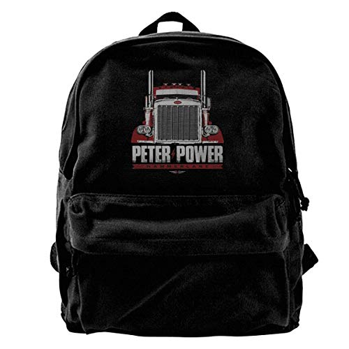 Fashion Casual Canvas Bookbag Peter Power Truck Driver Classical Basic Travel Backpack
