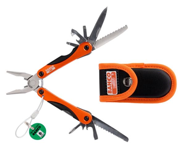 18‑funkcyjny składany multitool aluminiowy z 150 mm linką