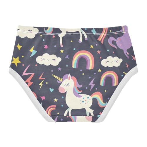 Cute Unicorn Purple Toddler Girl Undies, Panties for Girls, 2T–8 Years2