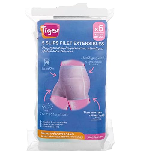 Tigex bragas de malla extensible | talla única | blanco | 5 unidades