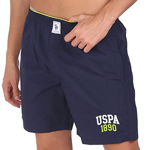 Image of U.S. POLO ASSN. Mens Solid Cotton Mid Rise Boxers - Pack of 1