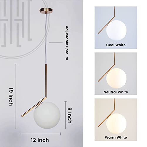 Image of Harold Electricals Minimalist Global Design Hanging Jhumar Golden Pendant Light for Decorative Ceiling Lamp, Living Room, Hall, Dining Area, Bedroom, Kitchen & Office (Bulb Not Included)- Set of 2
